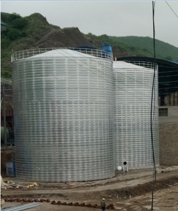 竹溪粮食钢板仓的安装全过程不用热焊接